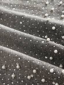 ROMWE MEN Street Life Herrshorts med pärlor och diamanter i lösvikt