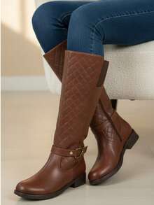 Women Equestrian Boots - Brown - View 5