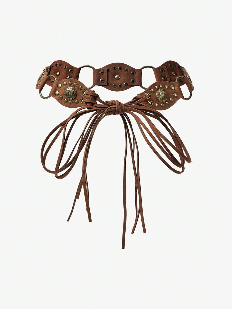 SHEIN Maija Women's Western Style Fashion Waist Belt, Suitable For Dresses