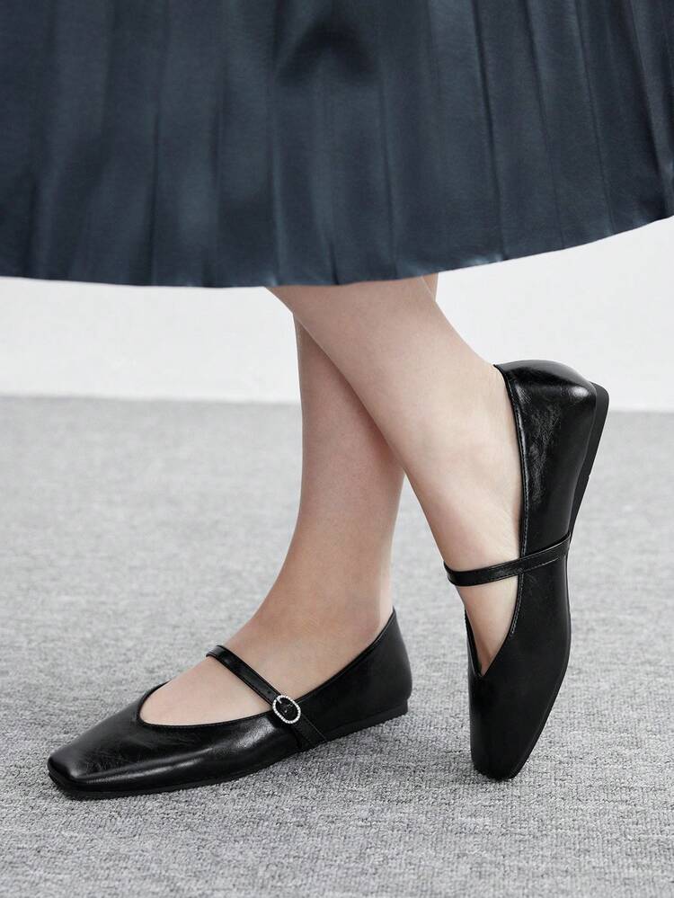 CUCCOO BIZCHIC Women's Casual Solid Color Comfortable Flats For Christmas
