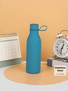 500 ml/17 oz Tasse isotherme à double paroi en acier inoxydable avec poignée, finition en caoutchouc mat, tasse à petite bouche de couleur unie créative, convient pour les sports de plein air, le yoga, le bureau, le restaurant, les cadeaux d'anniversaire, les cadeaux de couple, la fête des mères, les cadeaux de vacances - multicolore - Voir 16