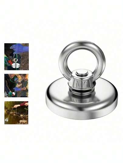 Heavy Duty Countersunk Pot Magnet, Powerful Lifting & Retrieval Magnet For Fishing, Industrial Use