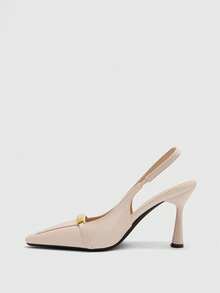 CUCCOO BIZCHIC Women's Fashion Black Patent Leather Slim High Heel Pumps, Suitable For Commuting, Dates, Gatherings, Parties And Other Occasions - Pink - View 10