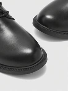 CUCCOO BIZCHIC 女式圆头系带侧拉链及膝靴，黑色，百搭休闲通勤平底高筒靴，靴子