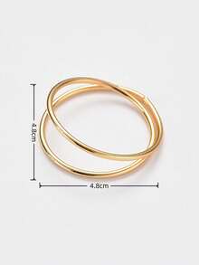 6pcs/12pcs Silver New Napkin Rings With Various Styles And Series, Suitable For Hotel Banquets, Table Setting, And Napkin Loops. - Gold - View 8
