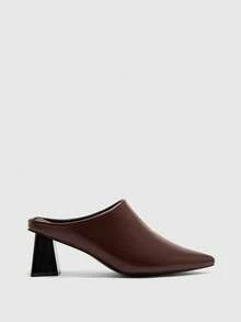 CUCCOO BIZCHIC Women's Elegant Pointed Toe Pumps For Commuting For Christmas Spring Shoes Fall Shoes - Burgundy - View 2