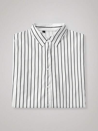 Officeau 男士白色 Old Money 长袖秋季男士正装衬衫，春夏皆宜