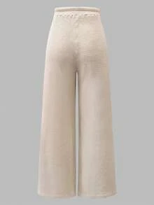 GlowEve 女士舒适宽松收腰长款休闲运动裤，适合通勤、慢跑、购物、日常穿着，秋冬季百搭。 - 卡其色 - 查看 2