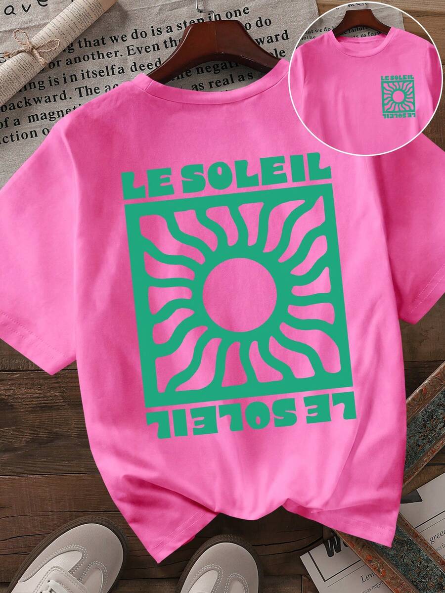 DrmWander Vacation,Spring,Resort Wear Women,Spring T-Shirt For Women - Hot Pink - View 1