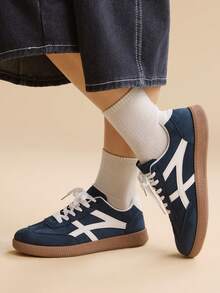 CUCCOO EASI 女士时尚百搭休闲简约运动鞋 - 藍色 - 查看 7