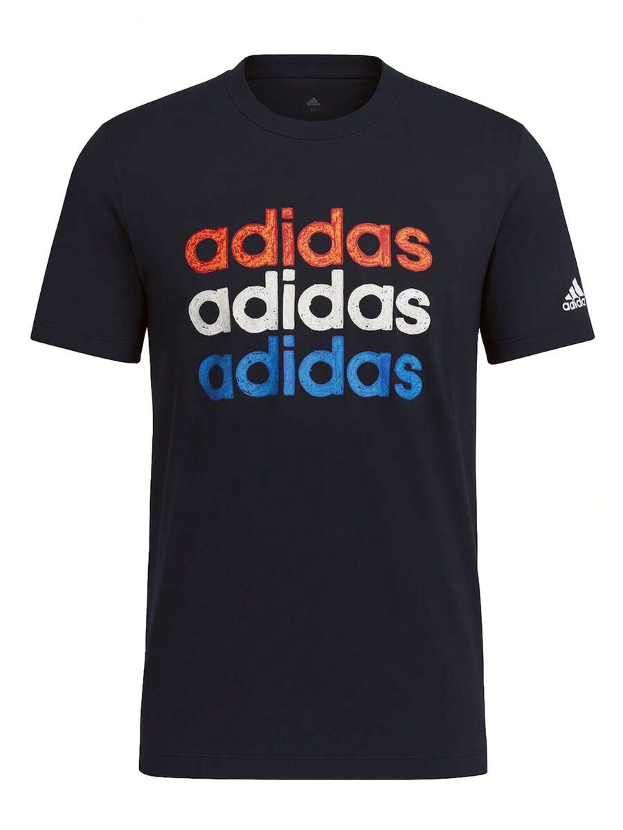 Adidas Men's T-Shirts Black - Black - View 1