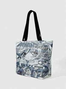 ROMWE Grunge Punk Bolsos de mano para mujer - Verde Oscuro - Ver 2