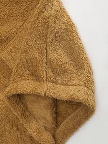 ROMWE MEN Men's Wool Blend Thickened Thermal Lined Jacket, Casual Wear For Autumn/Winter - Coffee Brown - View 5