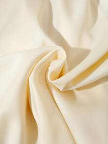 GlowEve Champagne V-Neck Long Sleeve Tie-Front Elegant Blouse For Women - Champagne - View 6