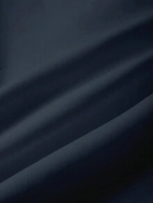 Resyla 女士字母印花长袖拉链抽绳卫衣 - 藏蓝色 - 查看 4