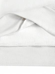 Resyla 两件套黑色刺绣边饰女士卫衣套装 - 白色 - 查看 5