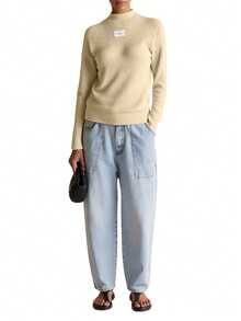 Calvin Klein Women's Sweater Khaki - Khaki - View 3