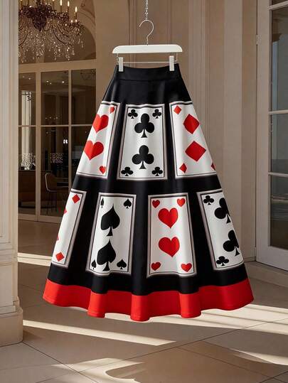 GlowEve CURVE 大码女式磨毛格子复古优雅半身裙