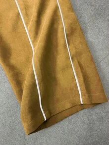STYNVO 男士纯色简约长袖外套和裤子套装 男士两件套 男士两件套 男士慢跑裤套装 男士运动套装 男士运动服套装 - 黃色 - 查看 5