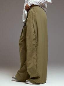 MUSERA Extreme Wide Leg Pleated Balloon Leg Trousers Fall Autumn Winter  Coolgirl Cosy Cute Outdoors Explorer Y2k Spring