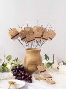 80个乡村风白色蕾丝婚礼烟花标签，带火柴盒和点燃棒，婚礼派对回礼送别标签，牛皮纸装饰（仅包含标签）