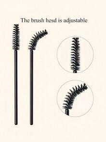 1200 piezas, Kit de cepillos para extensiones de pestañas - Spoolies desechables para pestañas, hisopos micro, cepillos para brillo de labios, set 3 en 1 - Multicolor - Ver 9