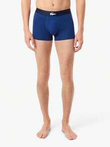 Lacoste 3 Pack Men's Boxers - NAVY/SILVER/ - View 2