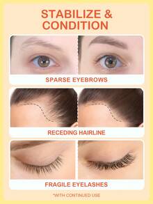 Slow Sunday Multifunctional Eyelash Nourishing Oil, Strengthening, Nourishing, And Conditioning Hair, Suitable For All Hair Types, Ideal For Holiday, Party, Travel, Outdoor Activity, Y2k Fashion, And Cosplay, For Valentine'S Day, Valentines Gift, Suitable For Spring Personal Care - Clear - View 2