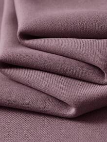 Bộ 2 áo nỉ dài tay cổ tròn dáng rộng và quần dài ống đứng cho bé gái, mùa thu - Bụi tím - Xem 7