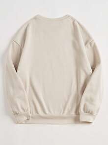 INAWLY 女士 Huzzah 青蛙刺绣剑图案卫衣，新年庆祝礼物，2026 年节日派对礼物，新年礼物，圣诞礼物，返校节和教师节礼物 - 米色 - 查看 3