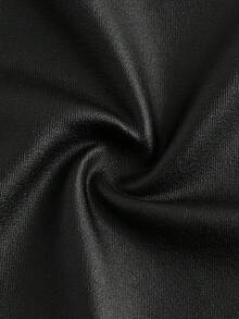 SHEIN MOD Plus Split Hem PU Leather Pencil Skirt, For Winter