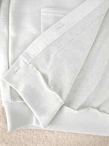 Resyla 女士纯色简约休闲长袖常规外套 - 白色 - 查看 4