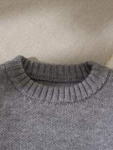 Young Boys Warm Jacquard Knit Pullover Sweaters, Elegant Gentleman Style Suitable For Boys Outings, Gatherings, Christmas Wear