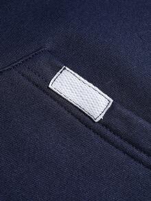 PAVTROS Men's Letter Embroidered Hooded Casual Long Sleeve Pullover Sweatshirt Navy Hoodie Streetwear Hoodie Hoodie For Men Y2k Hoodie Mens Cropped Hoodie - Navy Blue - View 8