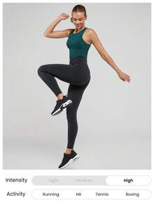 GLOWMODE Powersculpt™-Air快乾賽車背心 圓領腰長 高強度跑步訓練夏季