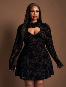 Veslaya 大码秋冬新款音乐节、复活节、圣诞节、生日派对、毕业季、学院风、学生装、日常休闲、百搭、休闲、邮轮旅行、海滩、日光浴、网红、街头风、婚礼宾客波西米亚风、通勤风、早午餐装扮 大码性感连衣裙 黑色连衣裙 适合曲线身材 大码夜店连衣裙 爱心连衣裙 黑色优雅连衣裙 曲线身材 大码性感连衣裙 大码冬季连衣裙 大码哥特式连衣裙 黑色蕾丝连衣裙 - 黑色 - 查看 11