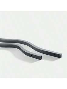 1个简约铝合金黑色拉丝家具柜门把手弧形衣柜抽屉柜门把手家具五金 - 彩色 - 查看 5