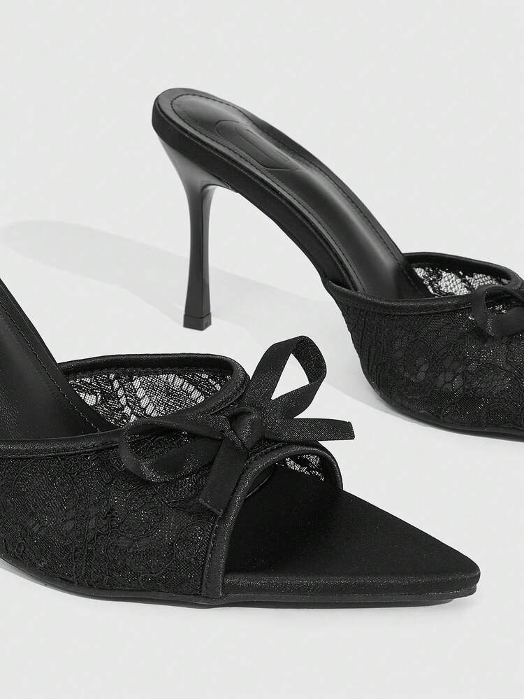 CUCCOO SZL Black Minimalist Open Toe Thin Heeled Sandals For Women For Christmas