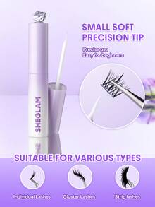 SHEGLAM Longwear Invisible Hold 睫毛膠-Clear 品牌 美容 化妝 化妝品 適合女性與女孩 完美搭配冬季 Y2K 時尚 流行 生日禮物 假期 派對準備就緒 最佳顏色