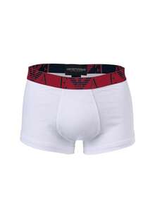 3 Pack Men's Boxers - Red and White and Navy Blue - View 2
