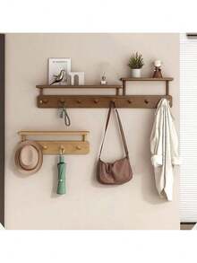 Madebyblanc 1pc New Decorative Hook, Highly Attractive, Easy Installation Wall Mount Clothes Hanger Rack, Suitable For Entryway, Rental Home, Vacation Rental - Multicolor - View 7