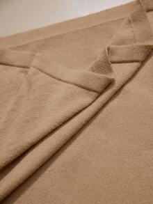 MOTF PREMIUM 女士3D立体花卉修身优雅毛衣 - 杏色 - 查看 7