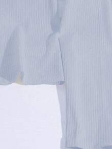 GlowEve 女士甜心领长袖纽扣设计时尚商务休闲T恤 - 淺藍色 - 查看 5