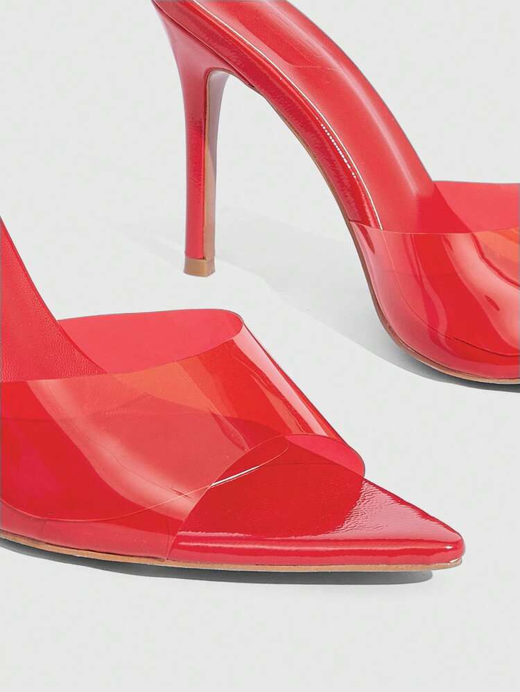 CUCCOO SZL Women's Pointed Toe Fashion Daily Wear Versatile High Heel Sandals For Christmas