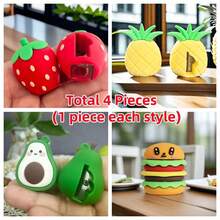 1 عبوة، مبراة أقلام بشكل فراولة جميلة، مبراة صغيرة محمولة كاواييي ملونة، مبراة أقلام بشكل فاكهة، ملحق قاطع أقلام، لوازم مكتبية للمنزل والمدرسة - الأحمر - مشاهدة 14