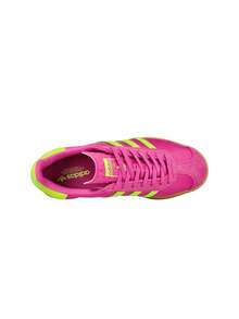 Adidas Gazelle Bold Women's Sneakers Semi Lucid Fuchsia / Solar Slime / Gold Metallic JI2705 - Semi Lucid Fuchsia / Solar Slime / Gold Metallic - View 2