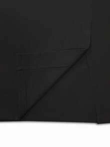 Elenzga Falda lápiz elegante con diseño de hebilla para la cintura para mujer de talla grande - Café integral - Ver 5