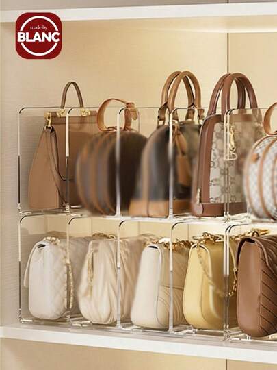 Madebyblanc 1pc Small Bag Storage Rack - Versatile Closet Cube Organizer Perfect For Shoes And Books, Ideal Multi-Functional Storage Solution For Bedroom, Stylish Partition Shelf For Autumn And Holiday Decor, Enhance Your Room With Modern Aesthetic Touches For Festive Celebrations, Perfect For Christmas, Thanksgiving, New Year, And Valentine's Day Home Decoration Needs.