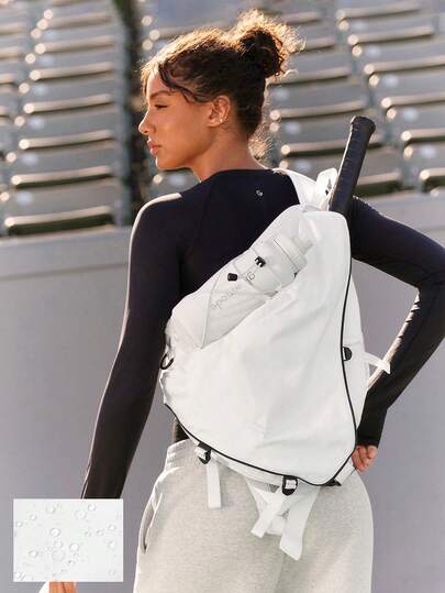 GLOWMODE Túi đeo chéo tennis Ace 26L, dây đeo điều chỉnh được, đa năng, chống nước, có khóa kéo, thích hợp cho hoạt động thể thao hàng ngày, mùa xuân hè.