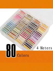 24/40/48/72/80/120 Colors DIY Embroidery Thread Multi-Color Embroidery Yarn For Sewing Embroidery Thread Set With Organizer Box